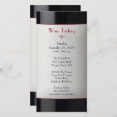 Invitation Événement de dégustation de vin (Devant / Derrière)
