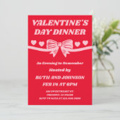 Invitation Événement de dîner de la Saint-Valentin (Debout devant)