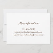 Invitation Événement de fabrication de chocolat Mendiants pou (Dos)