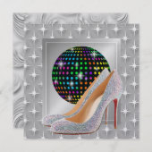 Invitation Evénement de gala / Disco (Devant / Derrière)