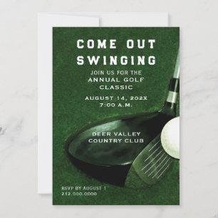 Invitation Événement de golf
