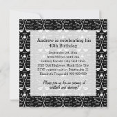 Invitation Événement de golf élégant (Dos)