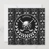 Invitation Événement de golf élégant (Devant)