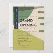 INVITATION ÉVÉNEMENT DE GRAND OUVERTURE D'ART ABSTRAIT MODERN (Devant)