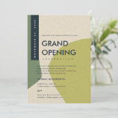 INVITATION ÉVÉNEMENT DE GRAND OUVERTURE D'ART ABSTRAIT MODERN (Debout devant)