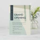 INVITATION ÉVÉNEMENT DE GRAND OUVERTURE D'ART ABSTRAIT MODERN (Debout devant)