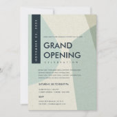 INVITATION ÉVÉNEMENT DE GRAND OUVERTURE D'ART ABSTRAIT MODERN (Devant)