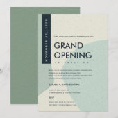 INVITATION ÉVÉNEMENT DE GRANDE OUVERURE D'ART ABSTRAIT MODERN (Devant / Derrière)