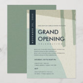 INVITATION ÉVÉNEMENT DE GRANDE OUVERURE D'ART ABSTRAIT MODERN (Devant / Derrière)