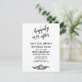 Invitation Événement de mariage de pivoines élégantes et heur (Debout devant)