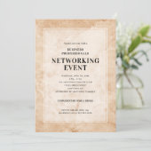 Invitation Événement de mise en réseau Arrière - plan élégant (Debout devant)