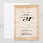 Invitation Événement de mise en réseau Arrière - plan élégant (Devant / Derrière)