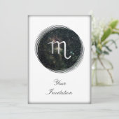 Invitation Événement de partie d'univers de signe d'étoile de (Debout devant)