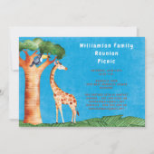 Invitation Événement de pique-nique de la Réunion de famille (Dos)