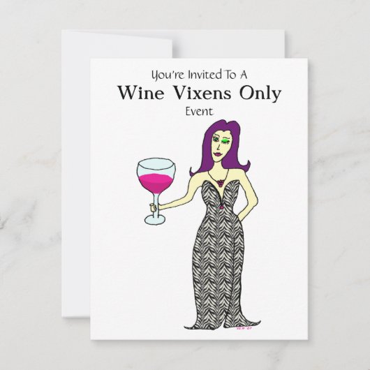 Invitation Événement de renarde de vin (Devant)