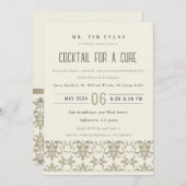 Invitation Événement de Séminaire de Cocktail en Argent Forma (Devant / Derrière)