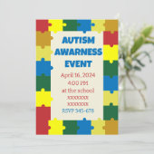 Invitation Événement de sensibilisation de l'école d'autisme (Debout devant)