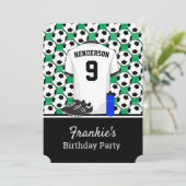 Invitation Événement de soccer jeunesse junior (Debout devant)