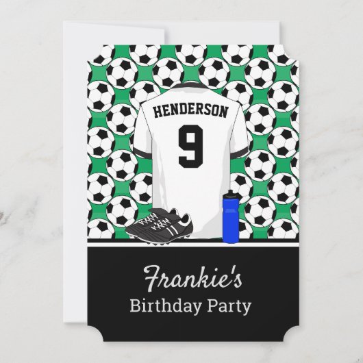 Invitation Événement de soccer jeunesse junior (Devant)