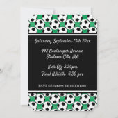 Invitation Événement de soccer jeunesse junior (Dos)