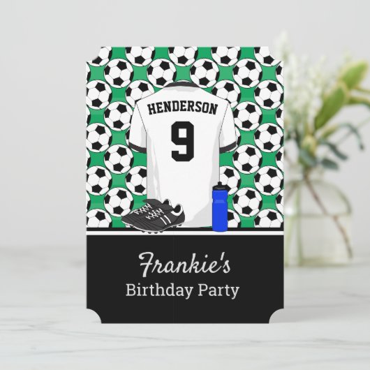 Invitation Événement de soccer pour jeunes juniors (Debout devant)