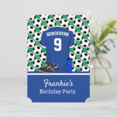 Invitation Événement de soccer pour jeunes juniors BLW (Debout devant)