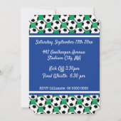 Invitation Événement de soccer pour jeunes juniors BLW (Dos)