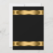 Invitation Événement de société Black Gold Black (Dos)