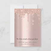 Invitation Événement d'entreprise MS Coco Drips Rose Confetti (Dos)