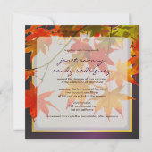 Invitation Événement des feuilles d'érable de PixDezines/auto (Dos)