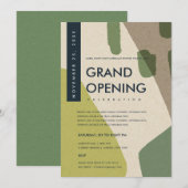 INVITATION ÉVÉNEMENT D'OUVERTURE GRANDIOSE D'ART ABSTRAIT MOD (Devant / Derrière)