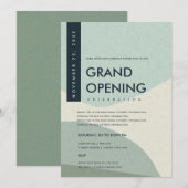 INVITATION ÉVÉNEMENT D'OUVERTURE GRANDIOSE D'ART ABSTRAIT MOD (Devant / Derrière)