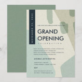 INVITATION ÉVÉNEMENT D'OUVERTURE GRANDIOSE D'ART ABSTRAIT MOD (Devant / Derrière)