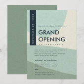 INVITATION ÉVÉNEMENT D'OUVERTURE GRANDIOSE D'ART ABSTRAIT MOD (Devant / Derrière)