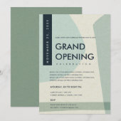 INVITATION ÉVÉNEMENT D'OUVERTURE GRANDIOSE D'ART ABSTRAIT MOD (Devant / Derrière)