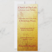 invitation événement église art déco vitrail (Dos)