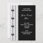 Invitation Événement Formel Tenue de Soirée Smoking (Dos)
