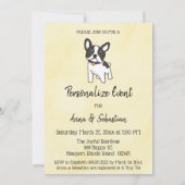 Invitation *~ Événement Frenchie Bouledogue Français Invitati (Dos)