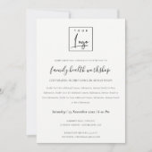 INVITATION ÉVÉNEMENT GALA ATELIER LOGO KRAFT NOIR & BLANC (Devant)