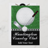 Invitation Événement golf - SRF (Devant / Derrière)