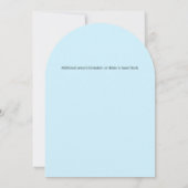 Invitation Événement Jour des terres moderne Blue Whale (Dos)