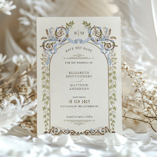 Invitation Événement Mariage Royal Victorien Save The Date Su