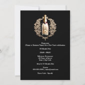 Invitation Événement officiel de la cravate noire | Vin mouss (Dos)