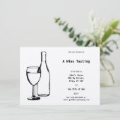 Invitation Événement orienté de vin (Debout devant)