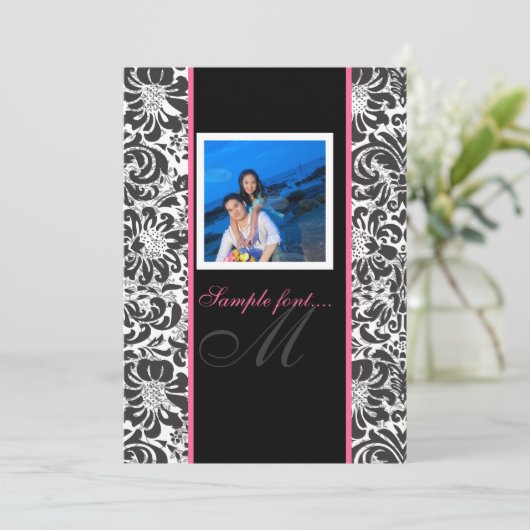 Invitation Événement PixDezines do-it-yourself.. monogramme f (Debout devant)