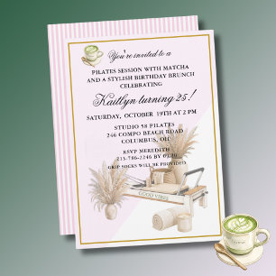 Invitation Événement pour les 25 ans *Pilates & Matcha (tout