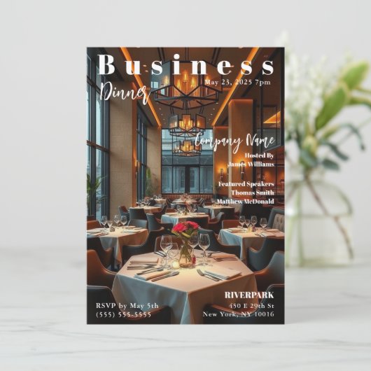 Invitation Événement professionnel (Debout devant)