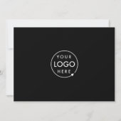 Invitation Événement professionnel | Photo minimaliste modern (Dos)