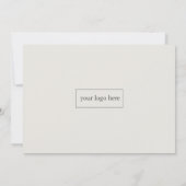 Invitation Événement professionnel | Photo professionnelle mi (Dos)