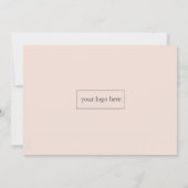 Invitation Événement professionnel | Photo professionnelle mo (Dos)